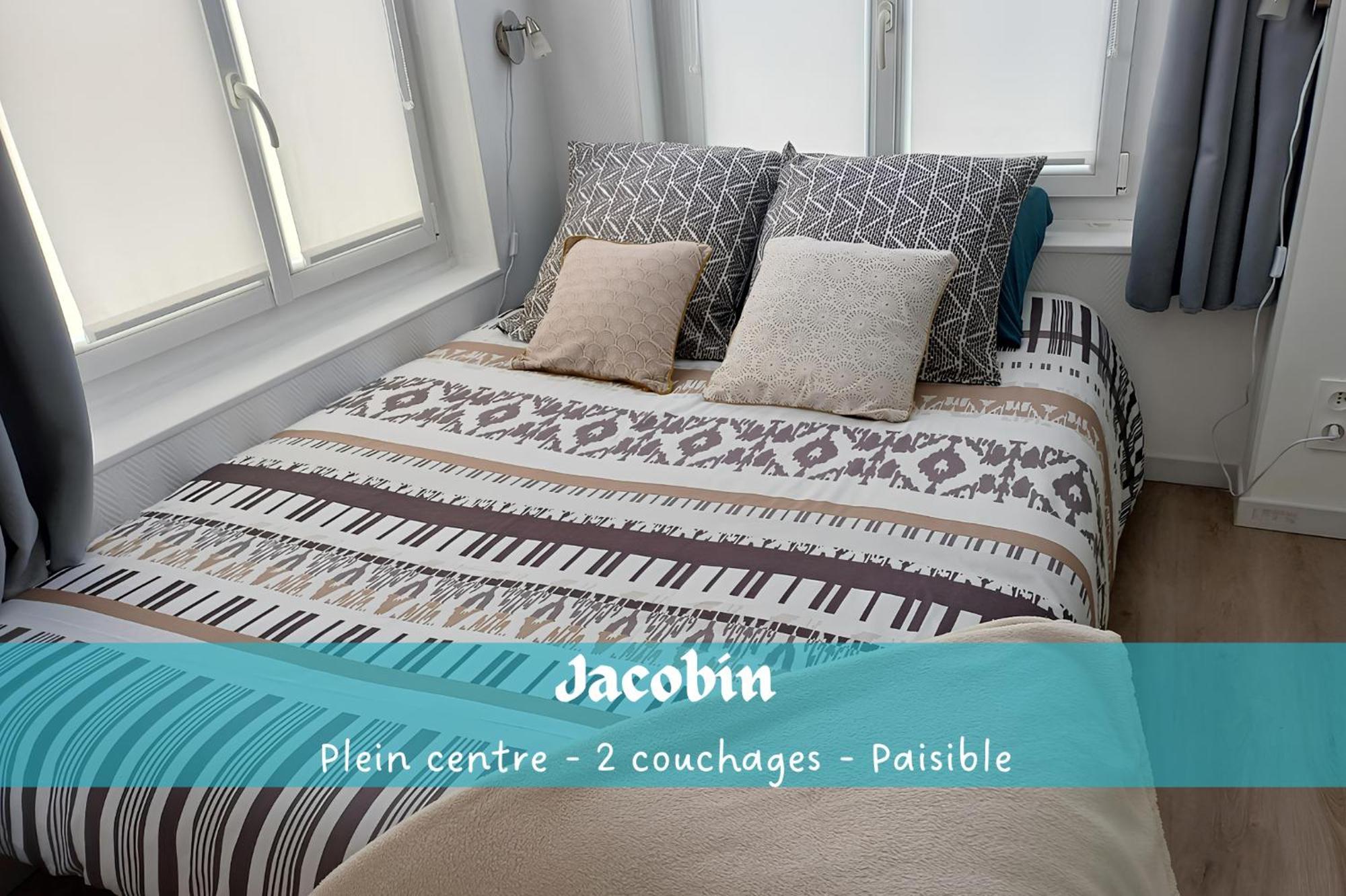Jacobin-Centre Ville-Paisible-2 Couchages أميا المظهر الخارجي الصورة